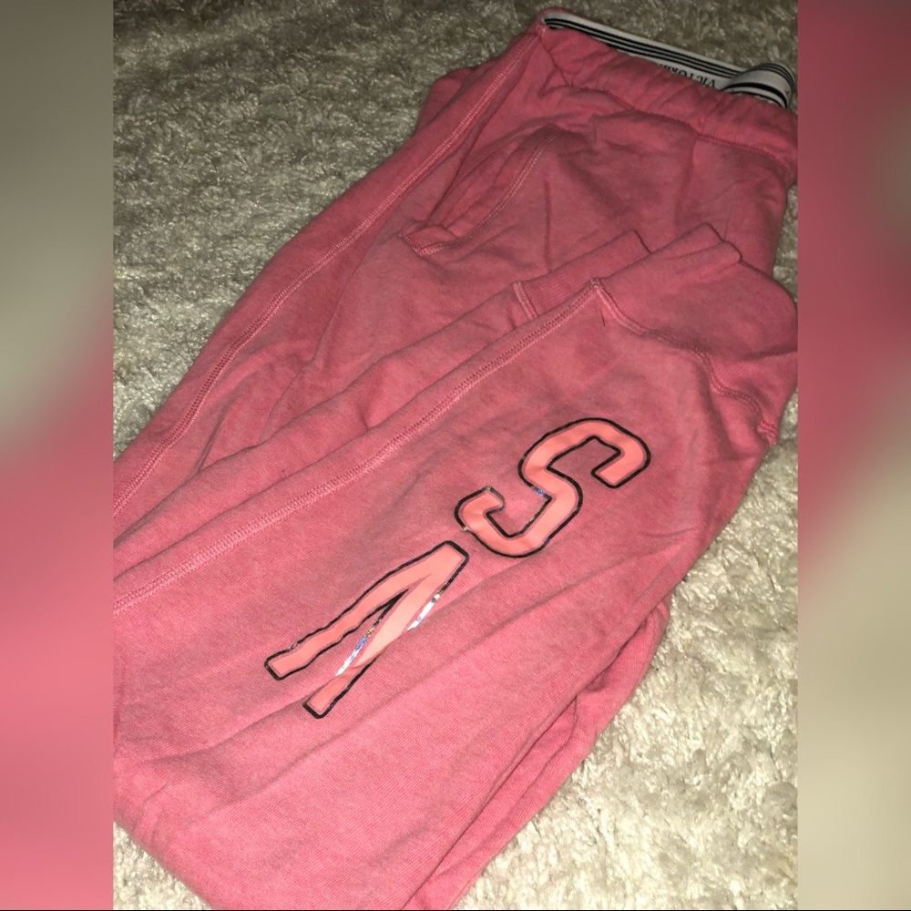 VS Pink Logo Sweatpants